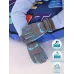 Перчатки зимние детские для мальчика, серый, голубой, 17-18, Поляярик