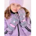 Перчатки зимние для девочки, серый, 14-15 см, Поляярик