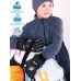 Перчатки зимние детские для мальчика, графит, 17-18, Поляярик