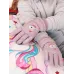 Перчатки зимние для девочки, бледно-лиловый, 13-14 см, Поляярик