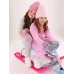 Перчатки зимние для девочки, серый, 13-14 см, Поляярик