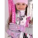 Перчатки зимние для девочки, лиловый, 13-14 см, Поляярик