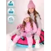 Перчатки зимние для девочки, розовый, 13-14 см, Поляярик