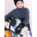 Перчатки зимние детские для мальчика, черный, 17-18, Поляярик