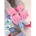 Перчатки зимние для девочки, розовый, 13-14 см, Поляярик
