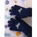 Перчатки детские для мальчика, темно-синий, 5-6 лет, Поляярик