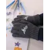 Перчатки детские для мальчика, темно-серый, 5-6 лет, Поляярик
