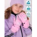 Перчатки зимние для девочки, розовый, 17-18, Поляярик