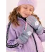 Перчатки зимние для девочки, серый, 17-18, Поляярик