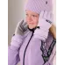 Перчатки зимние для девочки, бледно-лиловый, 17-18, Поляярик