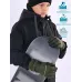 Перчатки зимние детские для мальчика, хаки, 17-18, Поляярик