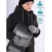 Перчатки зимние детские для мальчика, серый, 17-18, Поляярик