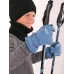 Перчатки зимние детские для мальчика, серо-голубой, 17-18, Поляярик