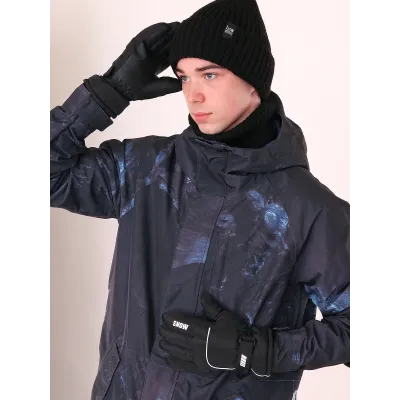Перчатки зимние подростковые, черный, 20-21, Поляярик