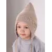 Шапка осенняя для мальчика, бежевый, 50-52, Поляярик