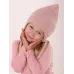 Шапочка осенняя для девочки, пудровый, 48-50, Поляярик