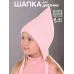 Шапочка осенняя для девочки, розовый, 48-50, Поляярик
