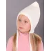 Шапочка осенняя для девочки, молочный, 48-50, Поляярик