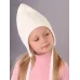 Шапочка осенняя для девочки, молочный, 48-50, Поляярик