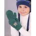 Варежки зимние для малыша, зеленый, 3-4 года, Поляярик