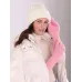 Перчатки букле подростковые, розовый, 11+, Поляярик