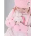 Варежки для девочки с утеплением, светло-розовый, 2-3 года, Поляярик