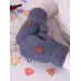 Варежки для мальчика, серо-синий, синий меланж, 2-3 года, Поляярик