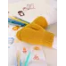 Варежки для мальчика, горчичный, 3-4 года, Поляярик