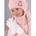 Перчатки вязаные шерстяные, белый, 5-6 лет, Поляярик