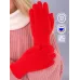 Перчатки для девочки, алый, 3-4 года, Поляярик