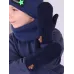 Варежки теплые двухслойные, темно-синий, 9-10 лет, Поляярик