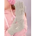 Перчатки детские для девочки, серо-бежевый, 7-8 лет, Поляярик