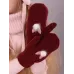 Варежки зимние, бордовый, 7-8 лет, Поляярик