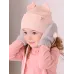 Варежки зимние, светло-серый, 7-8 лет, Поляярик