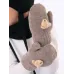 Варежки для мальчика, темно-бежевый, бежевый, 3-4 года, Поляярик