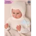 Шапка шлем для девочки, белый, 44-46, Поляярик