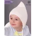 Шапка для малыша, белый, 44-46, Поляярик