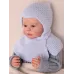 Шапка шлем для малыша, голубой, 42-44, Поляярик
