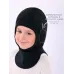 Шапка шлем зимняя для мальчика, черный, 46-48, Поляярик