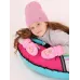 Варежки зимние детские, розовый, 13-14 см, Поляярик