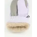Варежки зимние детские, лавандовый, лиловый, 13-14 см, Поляярик