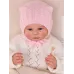 Шапка для девочки c завязками, светло-розовый, 40-42, Поляярик