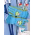 Перчатки зимние детские для мальчика, голубой, салатовый, 13-14 см, Поляярик