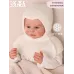 Шапка шлем для девочки, молочный, 38-40, Поляярик