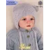 Шапка для мальчика c завязками, серый, 44-46, Поляярик