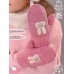 Варежки зимние, темно-розовый, 3-4 года, Поляярик