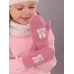 Варежки зимние, темно-розовый, 3-4 года, Поляярик