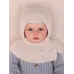 Шапка-шлем для мальчика, светло-бежевый, 9-12 мес, Поляярик