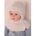 Шапка-шлем для мальчика, светло-бежевый, 9-12 мес, Поляярик