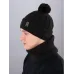 Шапка со снудом утеплена флисом, черный, 54-56, Поляярик